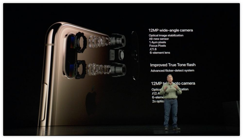 apple iphone xs max camera rear specs