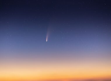 sun setting over the horizon