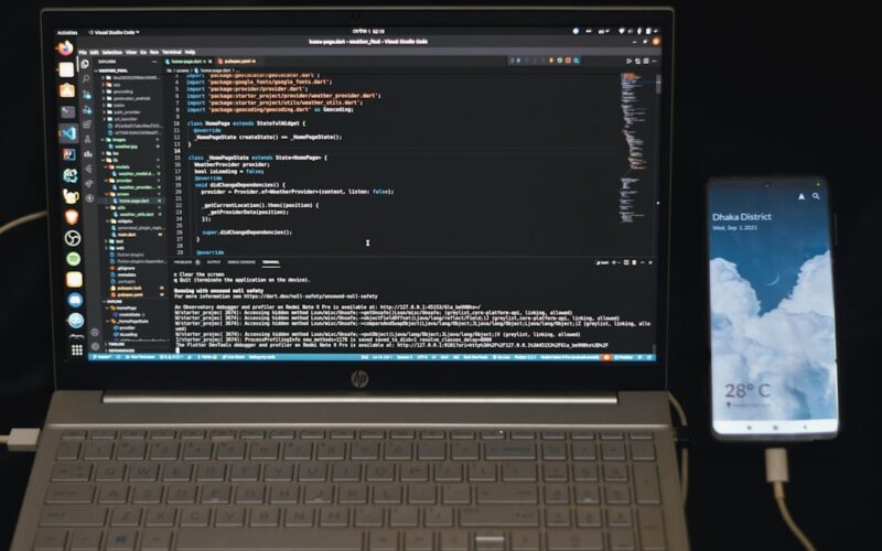 black and white hp laptop computer