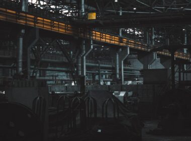 A factory filled with lots of machines and machinery