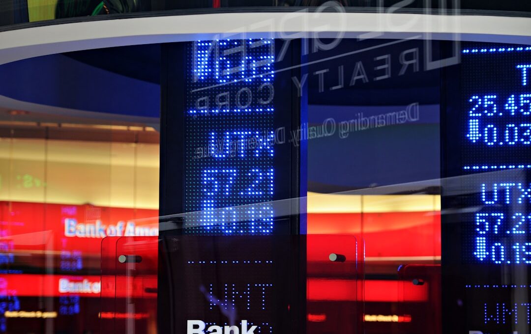 a bank sign in front of a building