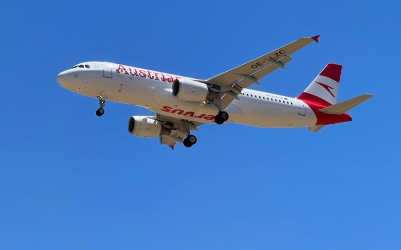 a large airplane flying in the sky