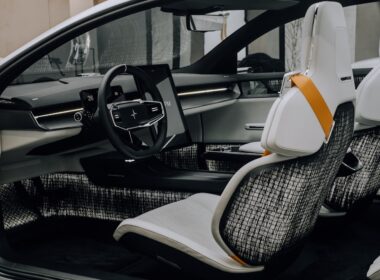 white and black steering wheel