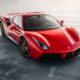red ferrari 458 italia on gray pavement