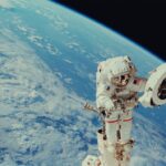 NASA astronaut performs extravehicular activity