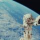 NASA astronaut performs extravehicular activity