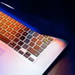 silver MacBook