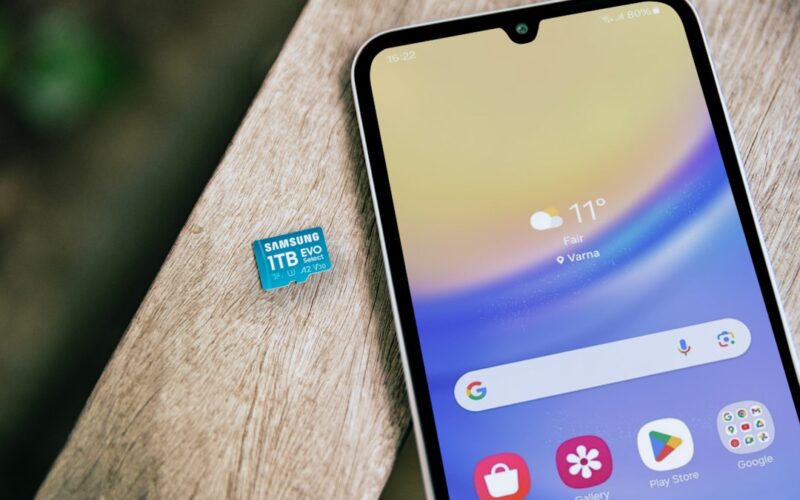 A close up of a cell phone on a table