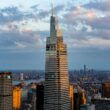 a tall building in a city