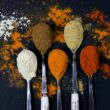 brown powder on silver spoon
