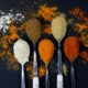 brown powder on silver spoon