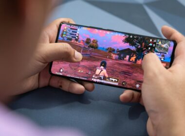 a person holding a phone