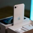 silver iphone 6 on white box